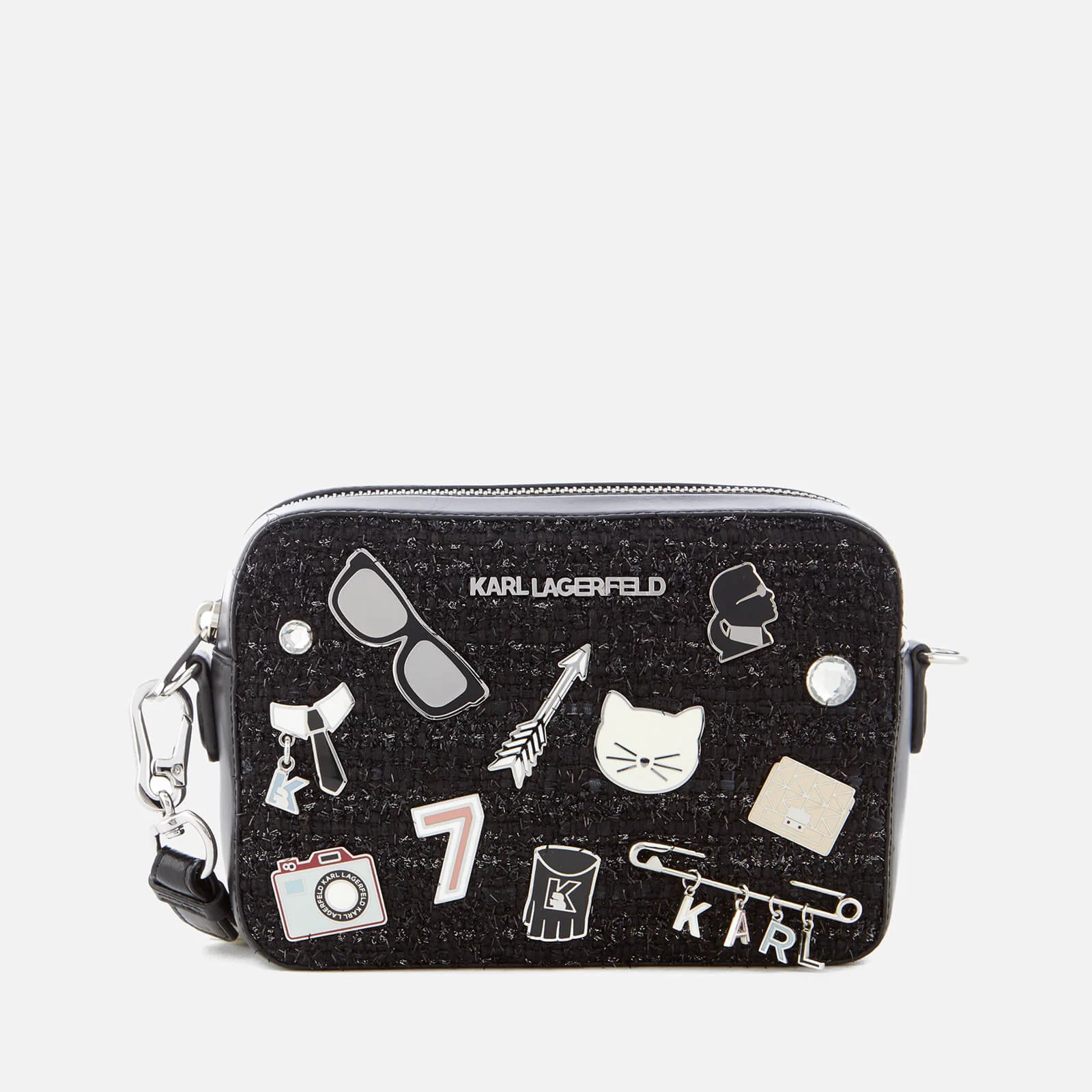 Karl Lagerfeld Women's K/Klassik Pins Camera Bag - Black Image 1