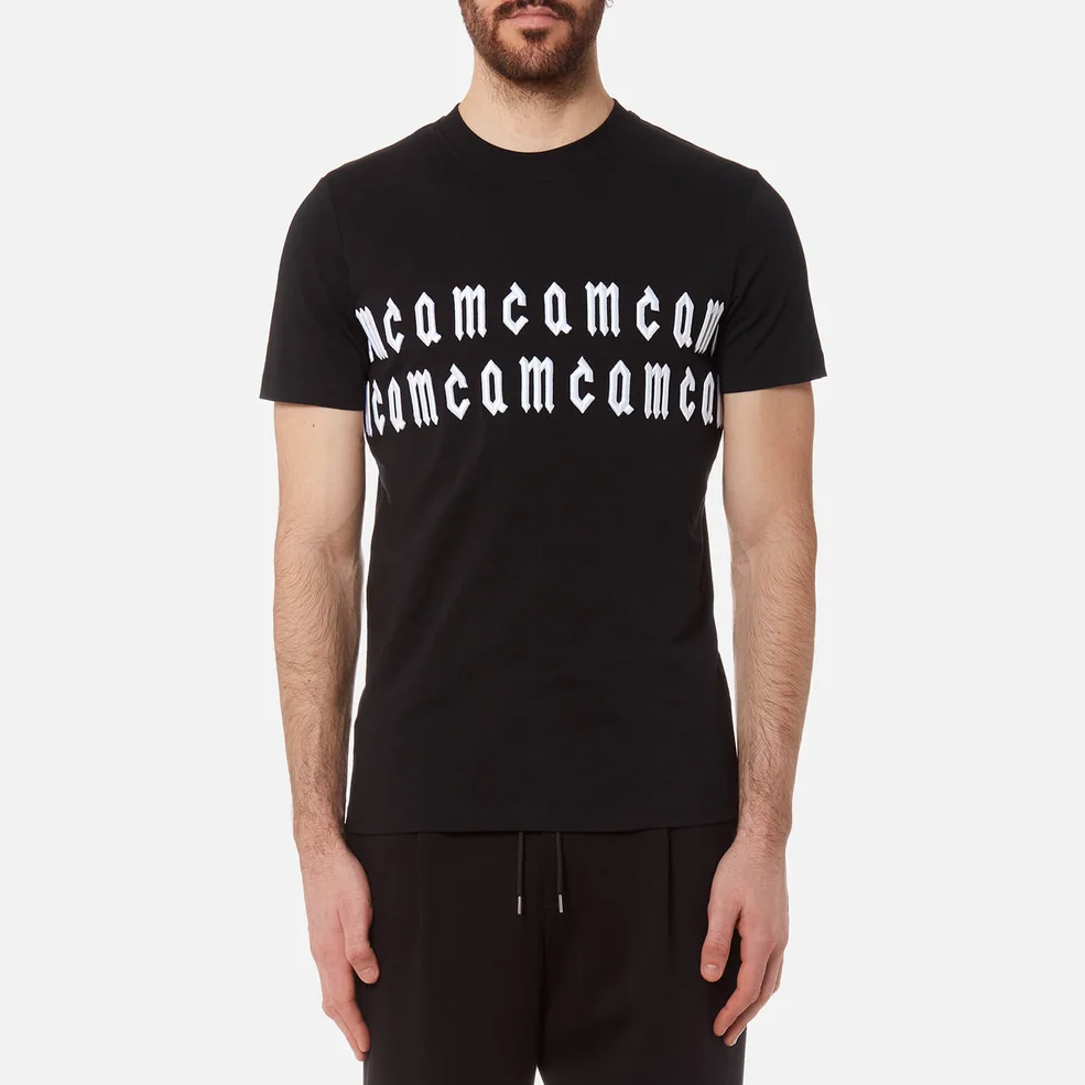 McQ Alexander McQueen Men's McQ Script Logo T-Shirt - Darkest Black Image 1
