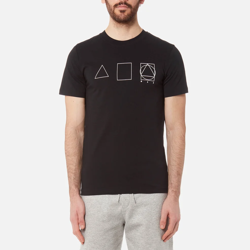 McQ Alexander McQueen Men's Crew Neck 3 Logo T-Shirt - Darkest Black Image 1