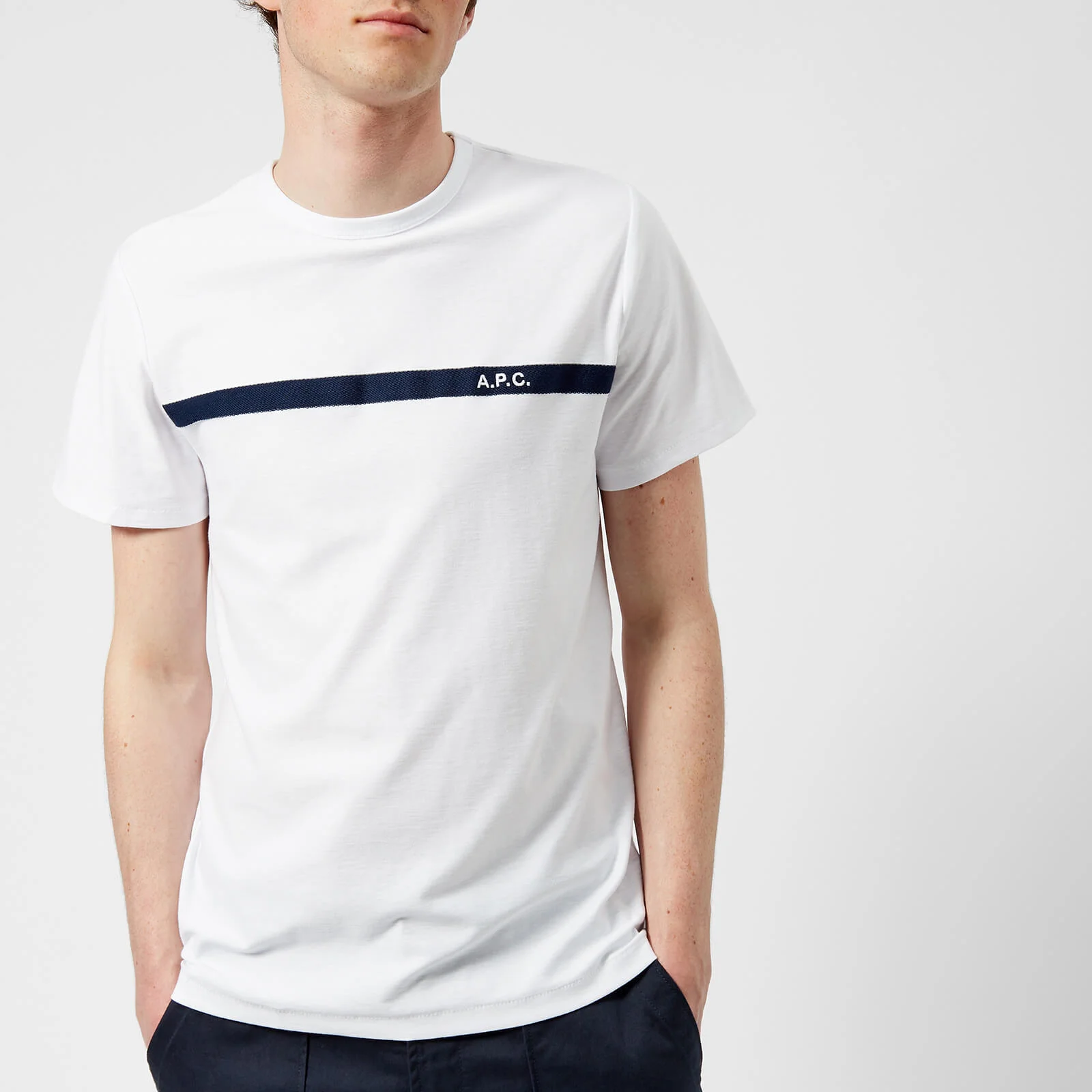 A.P.C. Men's Yukata T-Shirt - Blanc Image 1