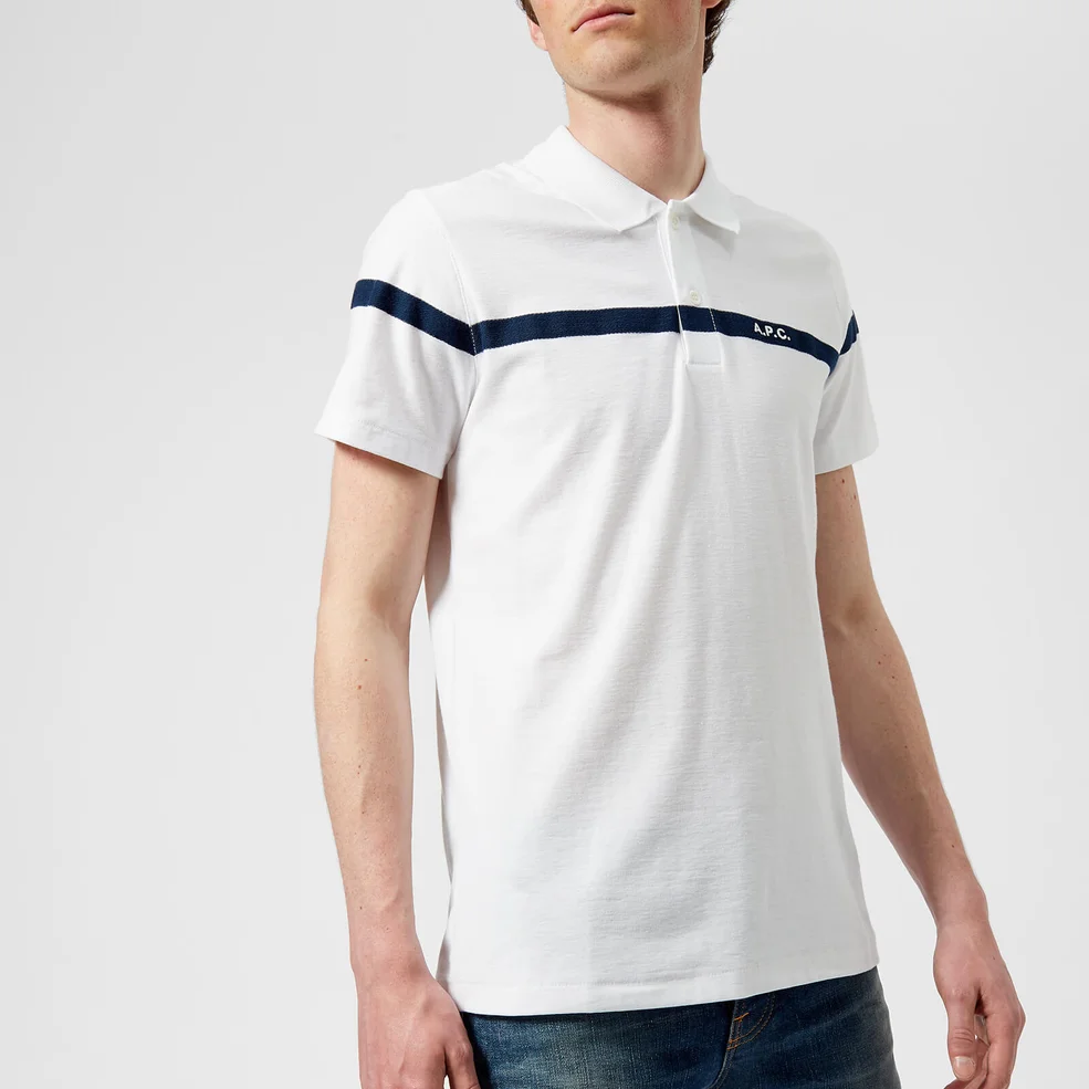 A.P.C. Men's Henri Polo Shirt - Blanc Image 1