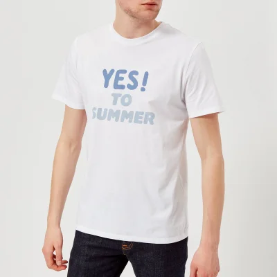 A.P.C. Men's T-Shirt Yes To Summer H - Blanc