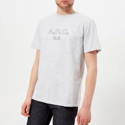 A.P.C. Men's U.S. Star T-Shirt - Gris Chine