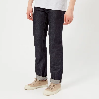 A.P.C. Men's New Standard Mid Rise Straight Leg Jeans - Indigo