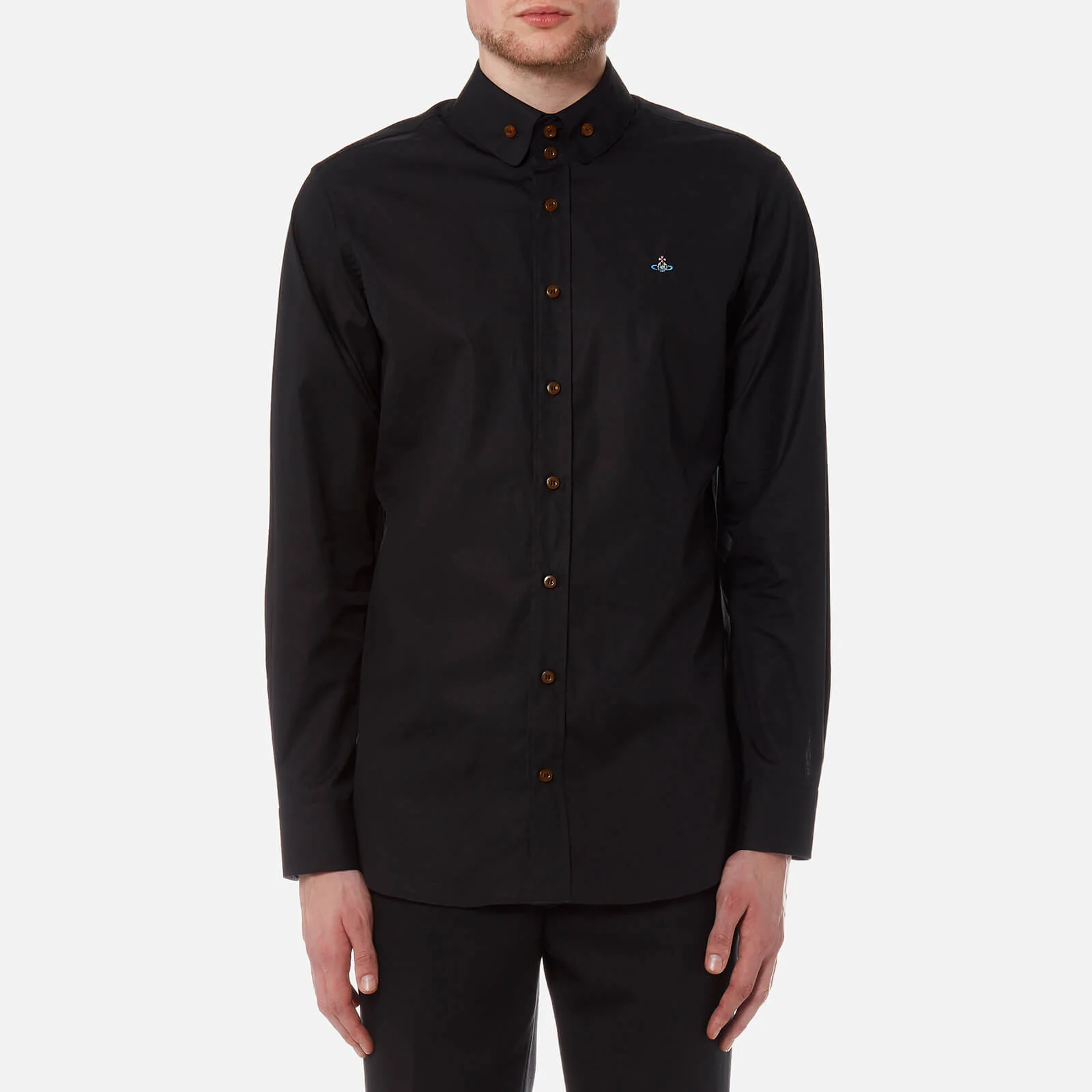 Vivienne Westwood Men's Firm Poplin Krall Shirt - Black Image 1