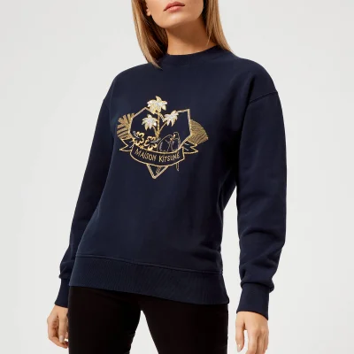 Maison Kitsuné Women's Love Blazon Sweatshirt - Navy