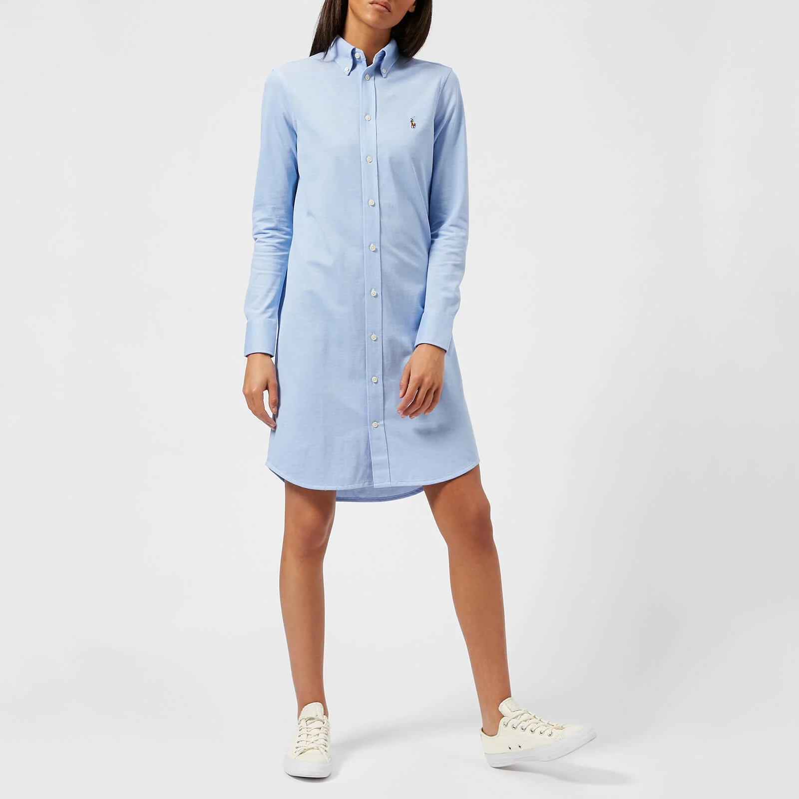 Polo Ralph Lauren Women's Oxford Shirt Dress - Blue Image 1