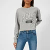 Polo Ralph Lauren Women's Cropped Polo Logo Sweatshirt - Grey Heather - Image 1