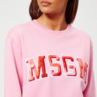 MSGM Women's Logo Sweatshirt - Pink