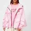 MSGM Women's Waterproof Coat with Hood - Pink - Image 1