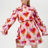 MSGM Women's Frill Detail Mini Dress - Pink - Image 1