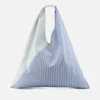 MM6 Maison Margiela Women's Print On Canvas Japanese Bag - Blue and White Stripes - Image 1