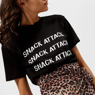 Ganni Women's Harway Snack Attack T-Shirt - Black