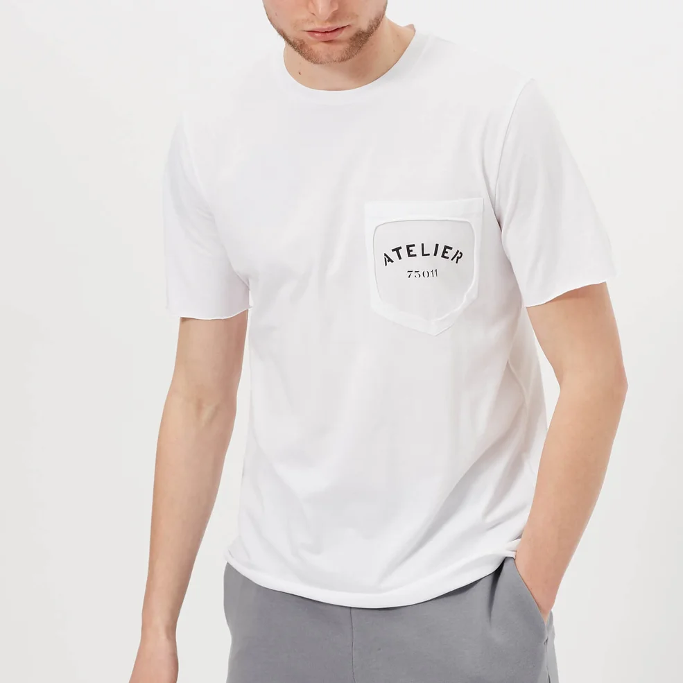 Maison Margiela Men's Mako Cotton Pocket T-Shirt - White Image 1