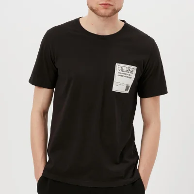 Maison Margiela Men's Garment Dyed Stereotype Patch T-Shirt - Black