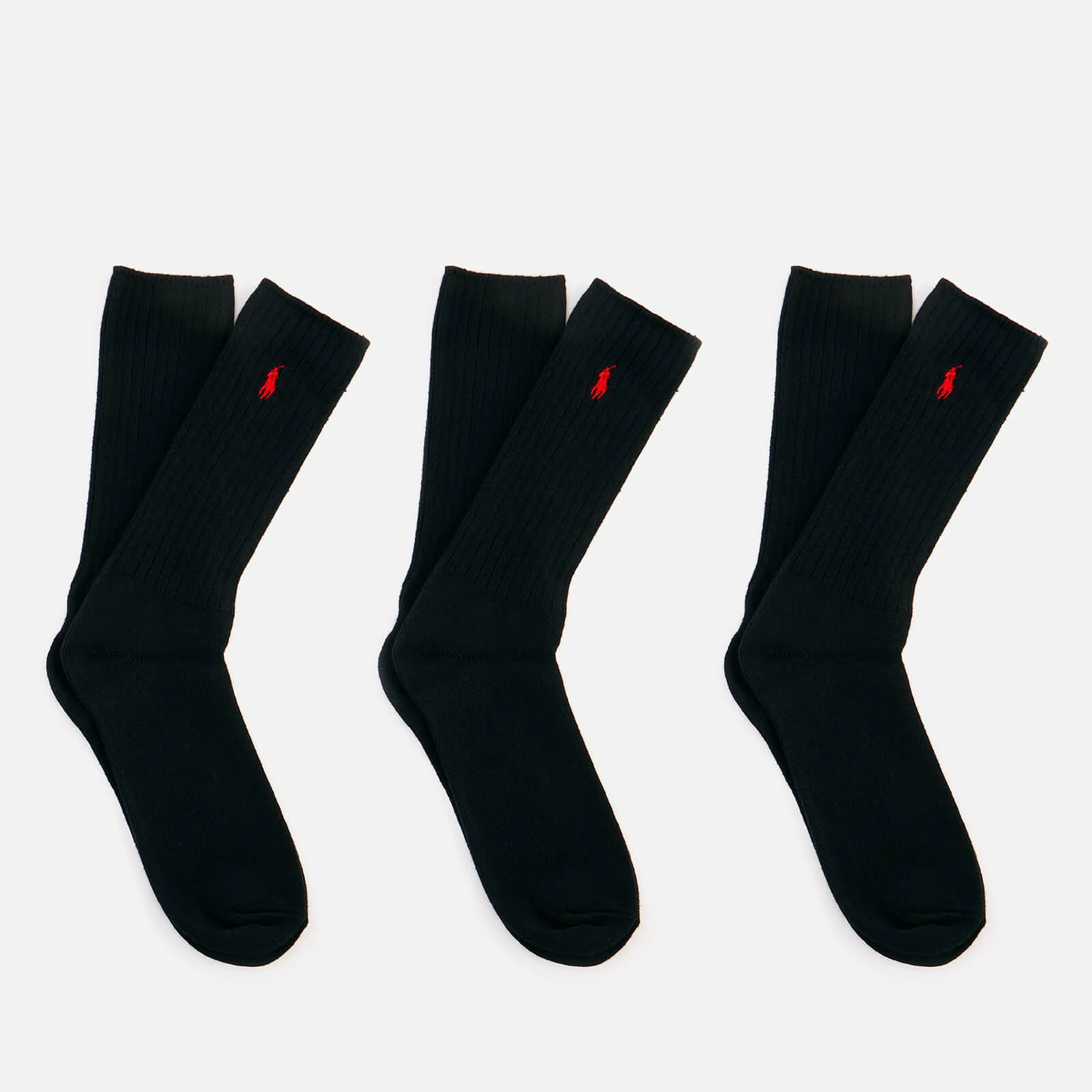 Polo Ralph Lauren Men's Classic 3 Pack Socks - Black Image 1