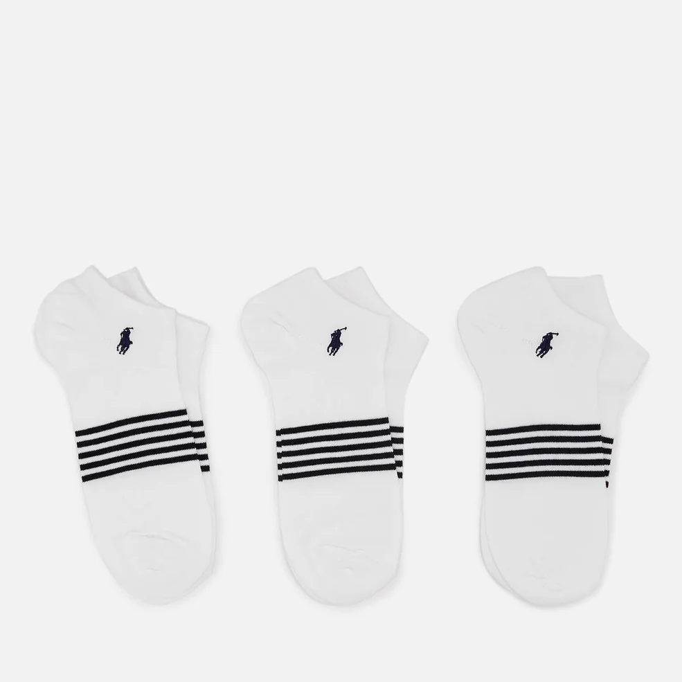 Polo Ralph Lauren Men's 3 Pack Trainer Socks - White Image 1