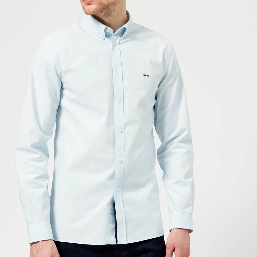 Lacoste Men's Long Sleeved Casual Shirt - Ruisseau Image 1