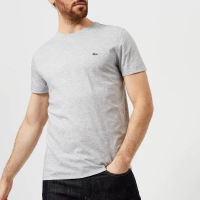 Lacoste Men's Crewneck Pima Cotton T-Shirt - Silver Chine