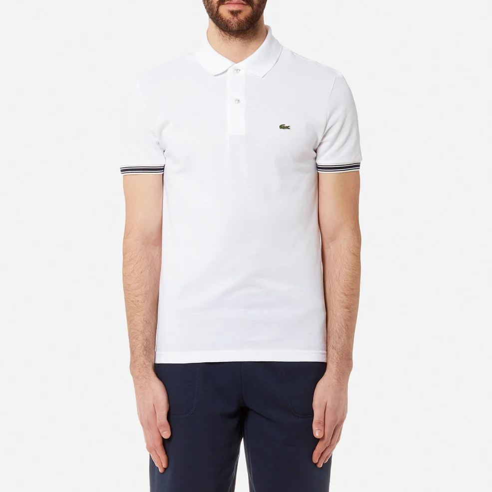 Lacoste Men's Sleeve Tip Polo Shirt - Blanc Image 1