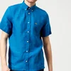 Lacoste Men's Short Sleeved Linen Shirt - Electric - Image 1