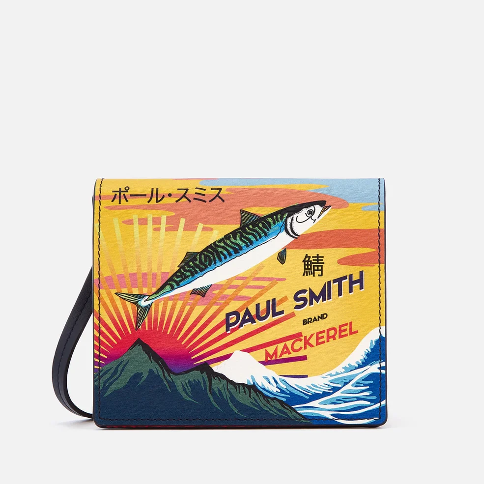 PS by Paul Smith Women's Box Bag with Mackerel Print - Yellow Image 1