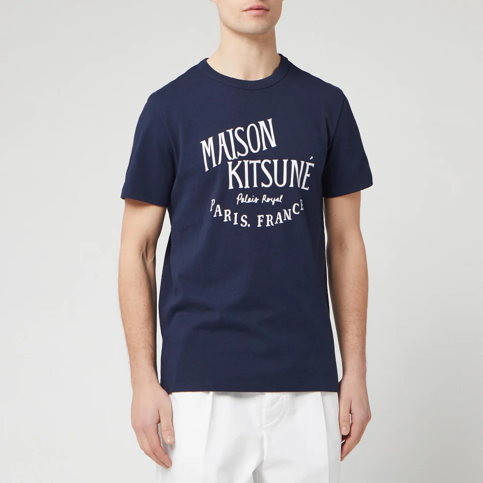 Maison Kitsuné Men's Palais Royal Classic T-Shirt - Navy Image 1