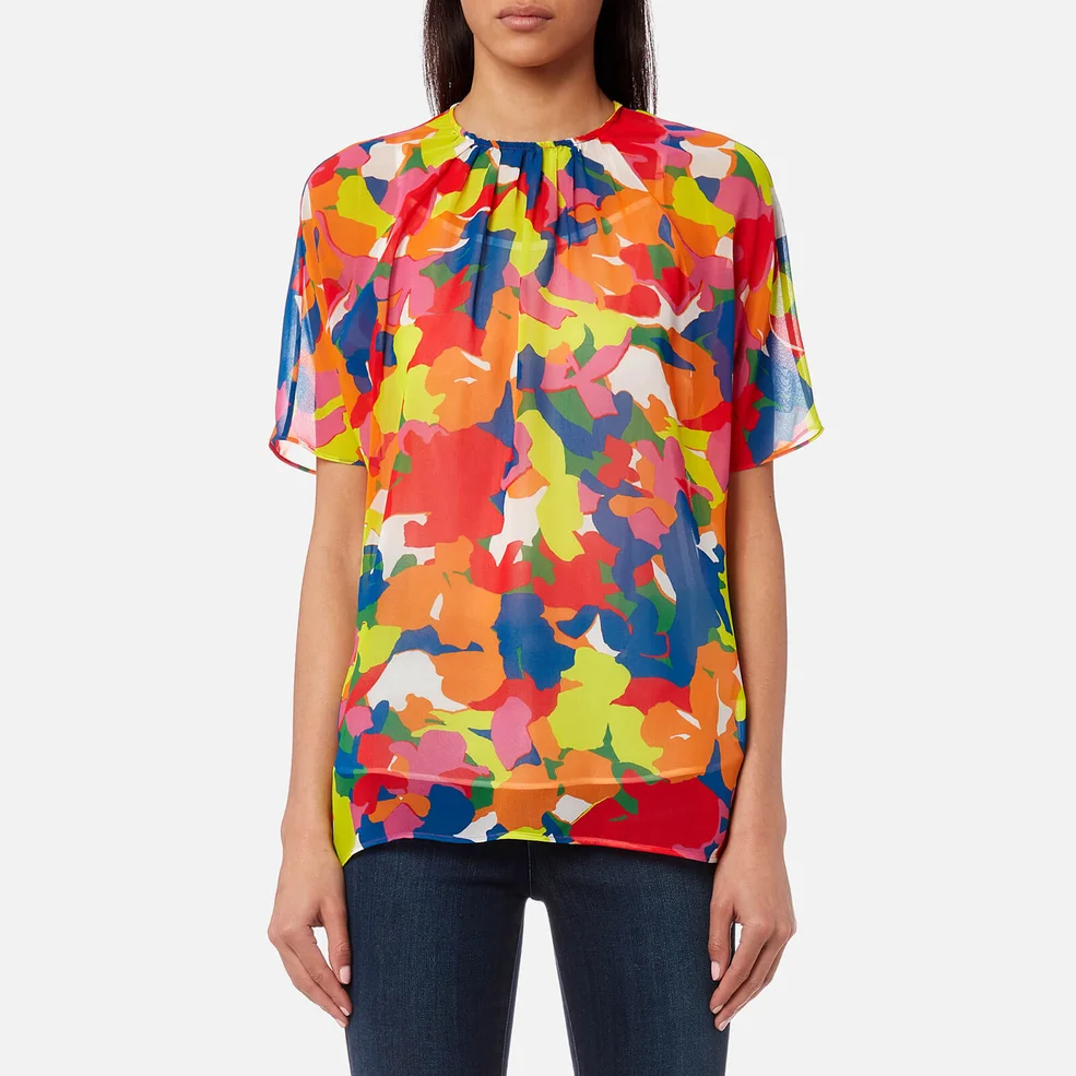 PS Paul Smith Women's Camouflage Print Top - Multi Image 1