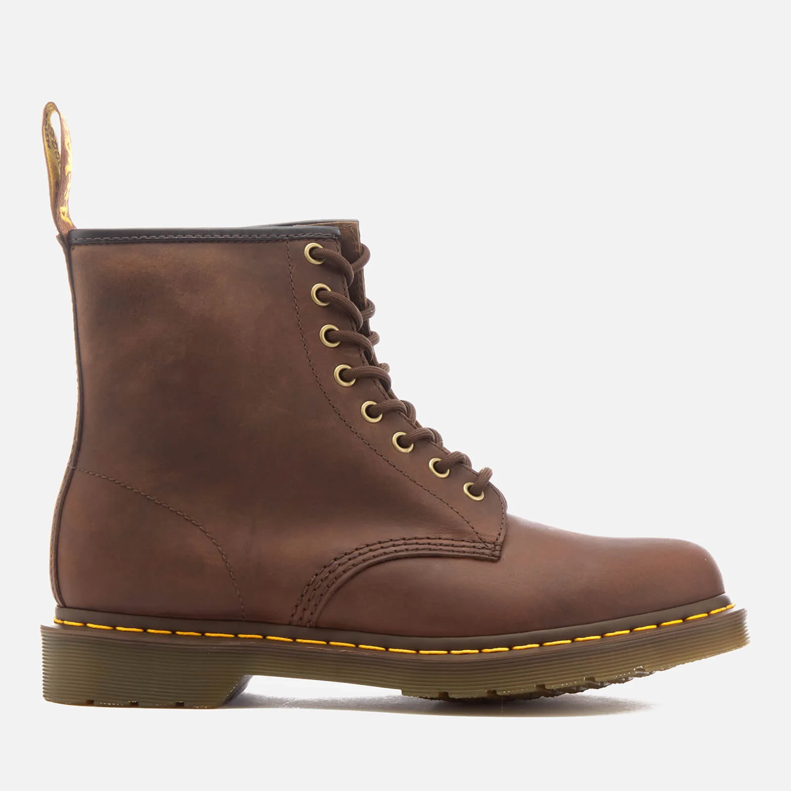 Dr. Martens Men's 1460 Crazy Horse Leather 8-Eye Lace Up Boots - Gaucho Image 1