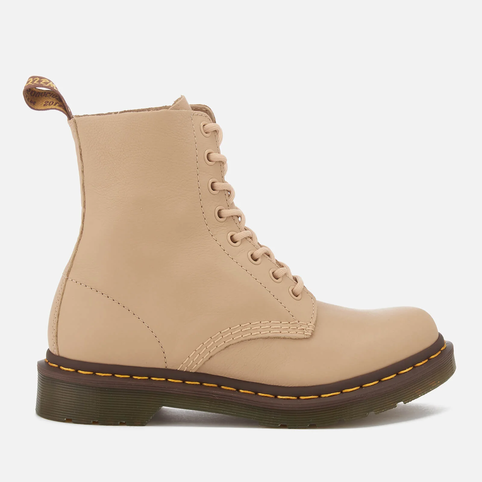 Dr. Martens Women's Pascal 8-Eye Virginia Leather Boots - Nude Image 1