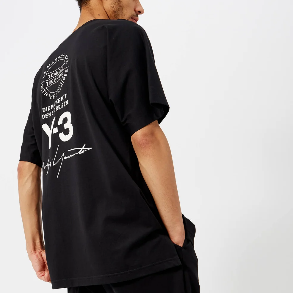 Y-3 Men's Short Sleeve Street T-Shirt - Black Image 1