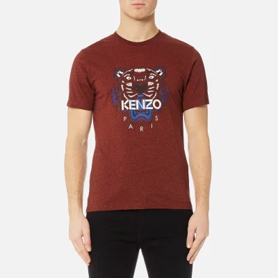 KENZO Men's Tiger Logo Icon T-Shirt - Bordeaux