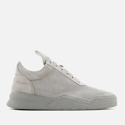Filling Pieces Men's Ghost Tone Low Top Trainers - Cement Grey