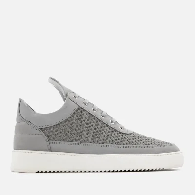 Filling Pieces Men's Ripple Mesh Low Top Trainers - Light Grey