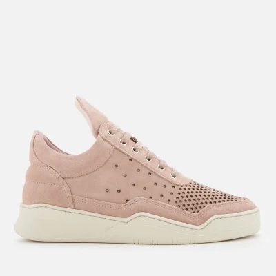 Filling Pieces Women's Ghost Gradient Perforated Low Top Trainers - Light Pink