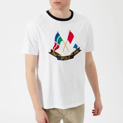 Polo Ralph Lauren Men's Cross Flags T-Shirt - White