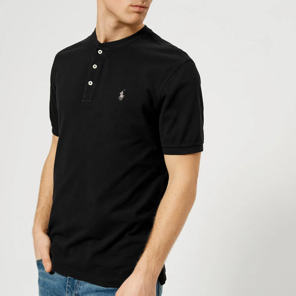 Polo Ralph Lauren Men's Short Sleeve Henley T-Shirt - Polo Black Image 1