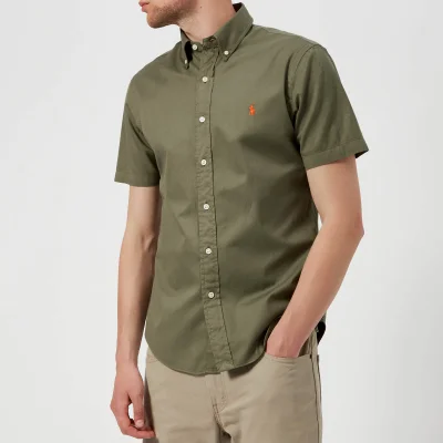 Polo Ralph Lauren Men's Short Sleeve Chino Shirt - Mountain Green