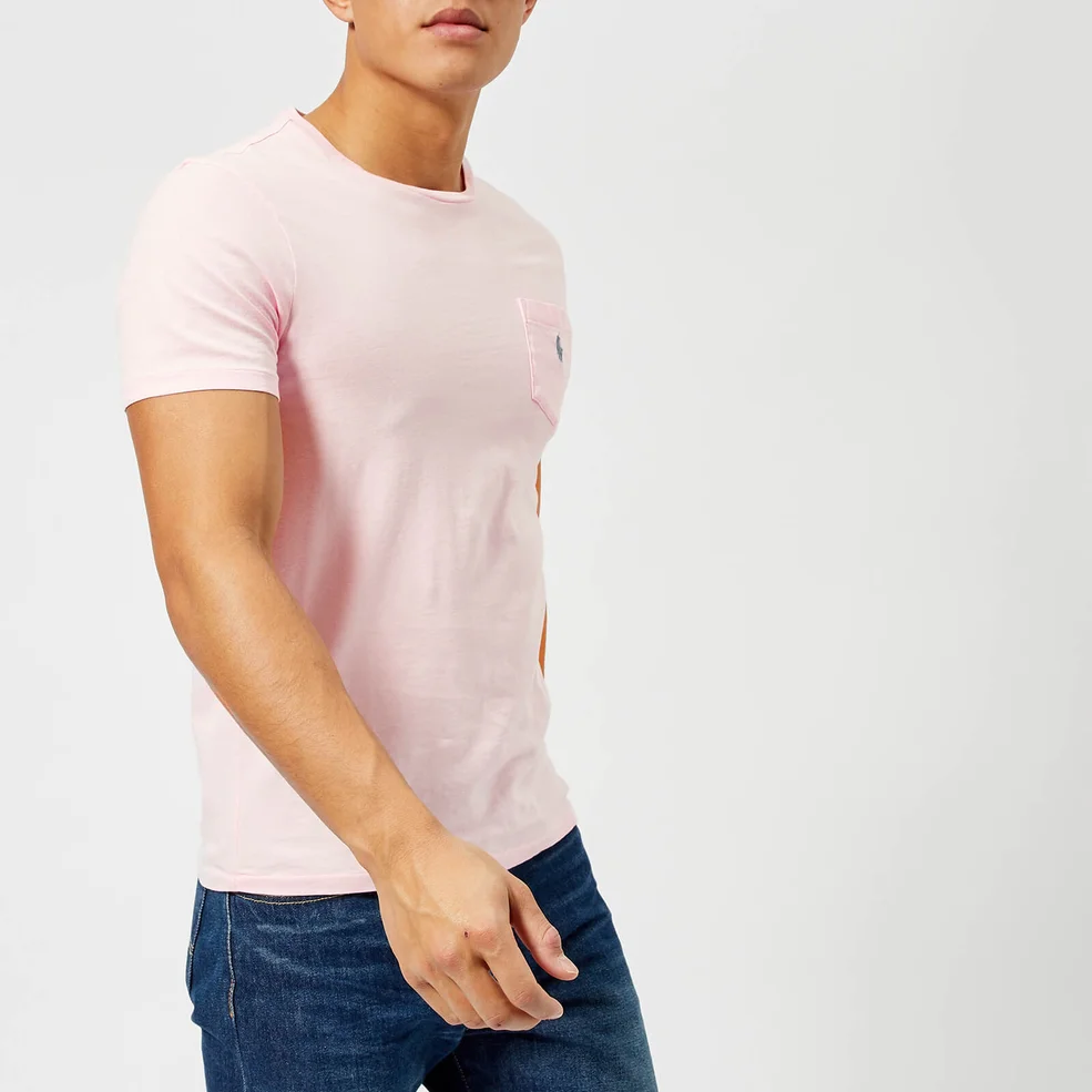 Polo Ralph Lauren Men's Crew Neck Pocket T-Shirt - Carmel Pink Image 1