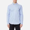 Polo Ralph Lauren Men's Long Sleeve Oxford Pique Shirt - Harbor Island Blue/White - Image 1
