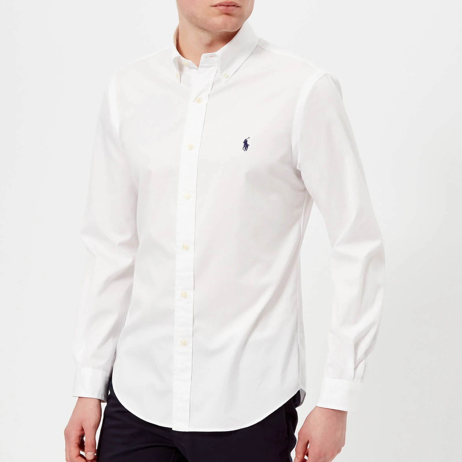Polo Ralph Lauren Men's Long Sleeve Chino Shirt - White Image 1