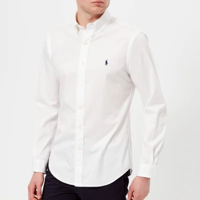 Polo Ralph Lauren Men's Long Sleeve Chino Shirt - White