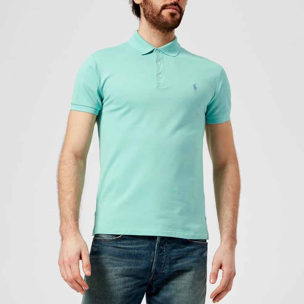 Polo Ralph Lauren Men's Stretch Mesh Polo Shirt - Bayside Green Image 1