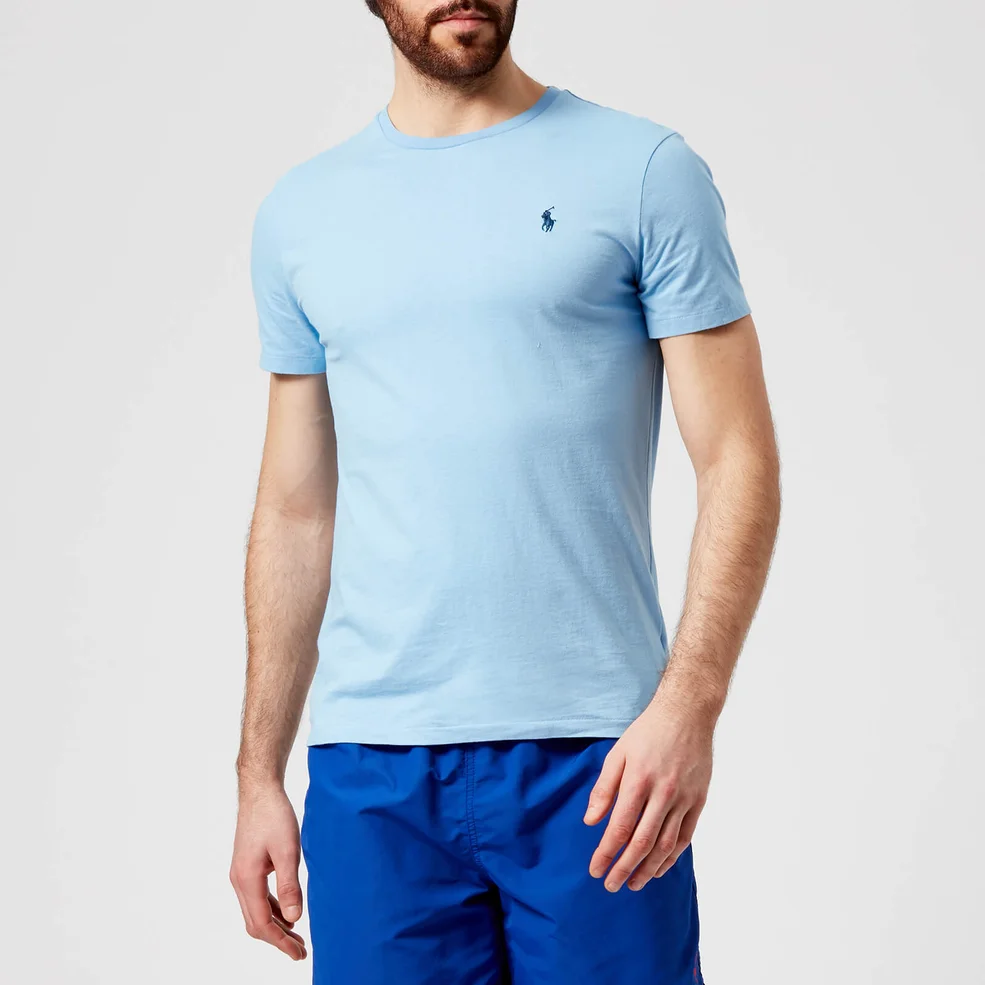 Polo Ralph Lauren Men's Short Sleeve Crew Neck T-Shirt - Blue Lagoon Image 1