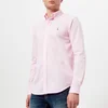Polo Ralph Lauren Men's Long Sleeve Oxford Pique Shirt - Carmel Pink/White - Image 1