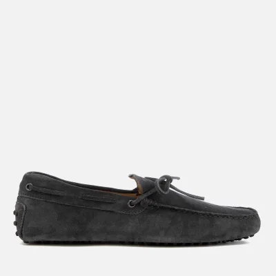 Tod's Men's Gommino Suede Driving Shoes - Dark Grey