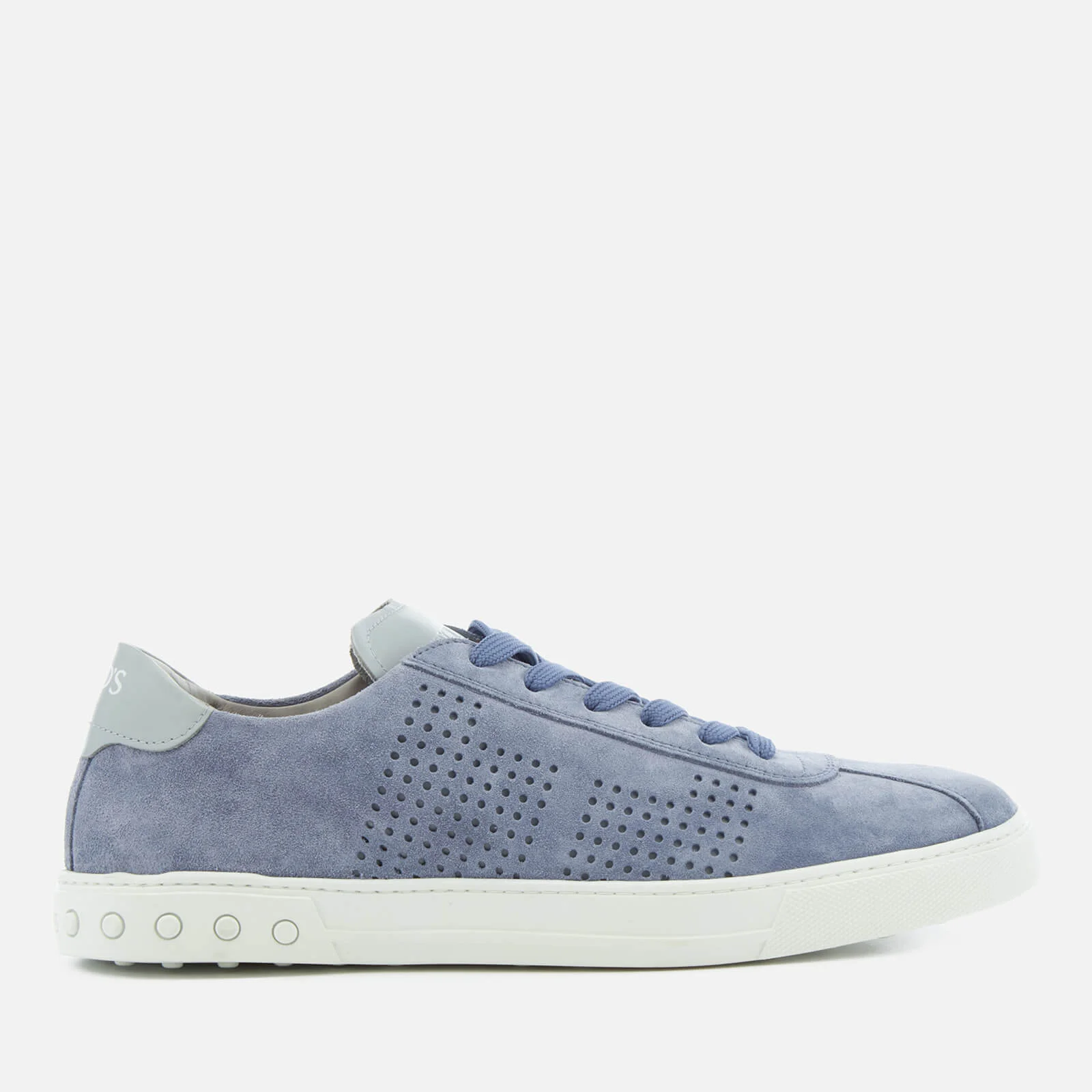 Tod's Men's Suede Perforated Side Trainers - Light Blue Image 1