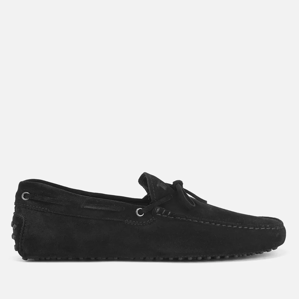 Tod's Men's Gommino Suede Driving Shoes - Black Image 1