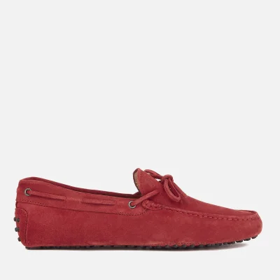 Tod's Men's Gommino Suede Driving Shoes - Red