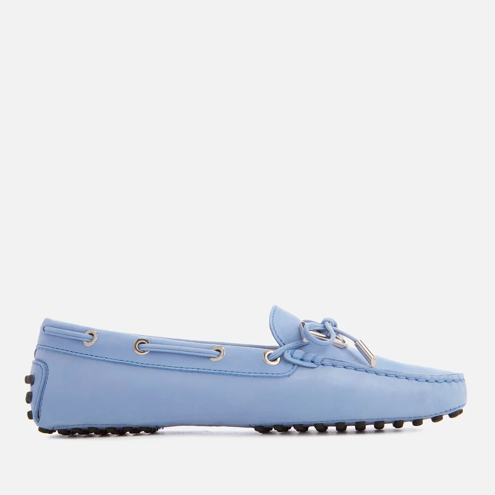Tod's Women's Gommino Leather Driving Shoes - Blue Image 1